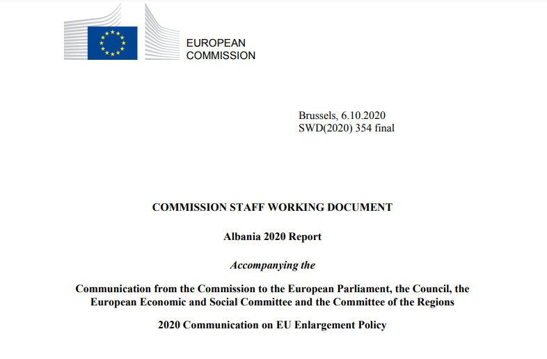 THE EUROPEAN COMMISSION REPORT RAISES CONCERNS ABOUT THE CONSTRUCTION OF AN AIRPORT WITHIN VJOSË-NARTË PROTECTED LANDSCAPE