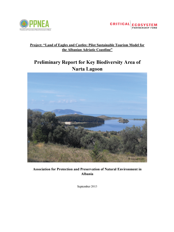 PRELIMINARY REPORT ON NARTA LAGOON KEY BIODIVERSITY AREA (2013)