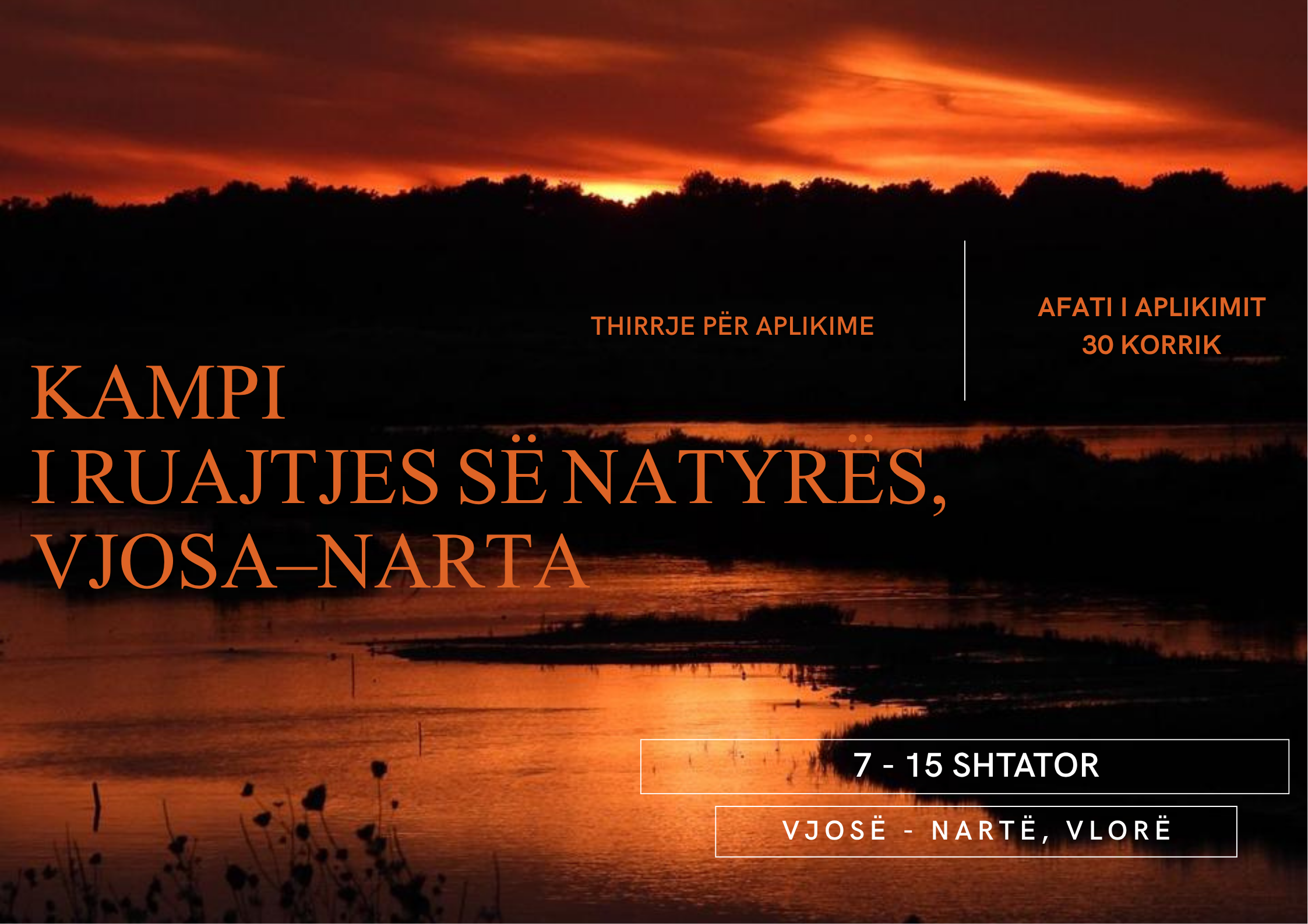 Kampi i Ruajtjes së Natyrës në Vjosë-Nartë