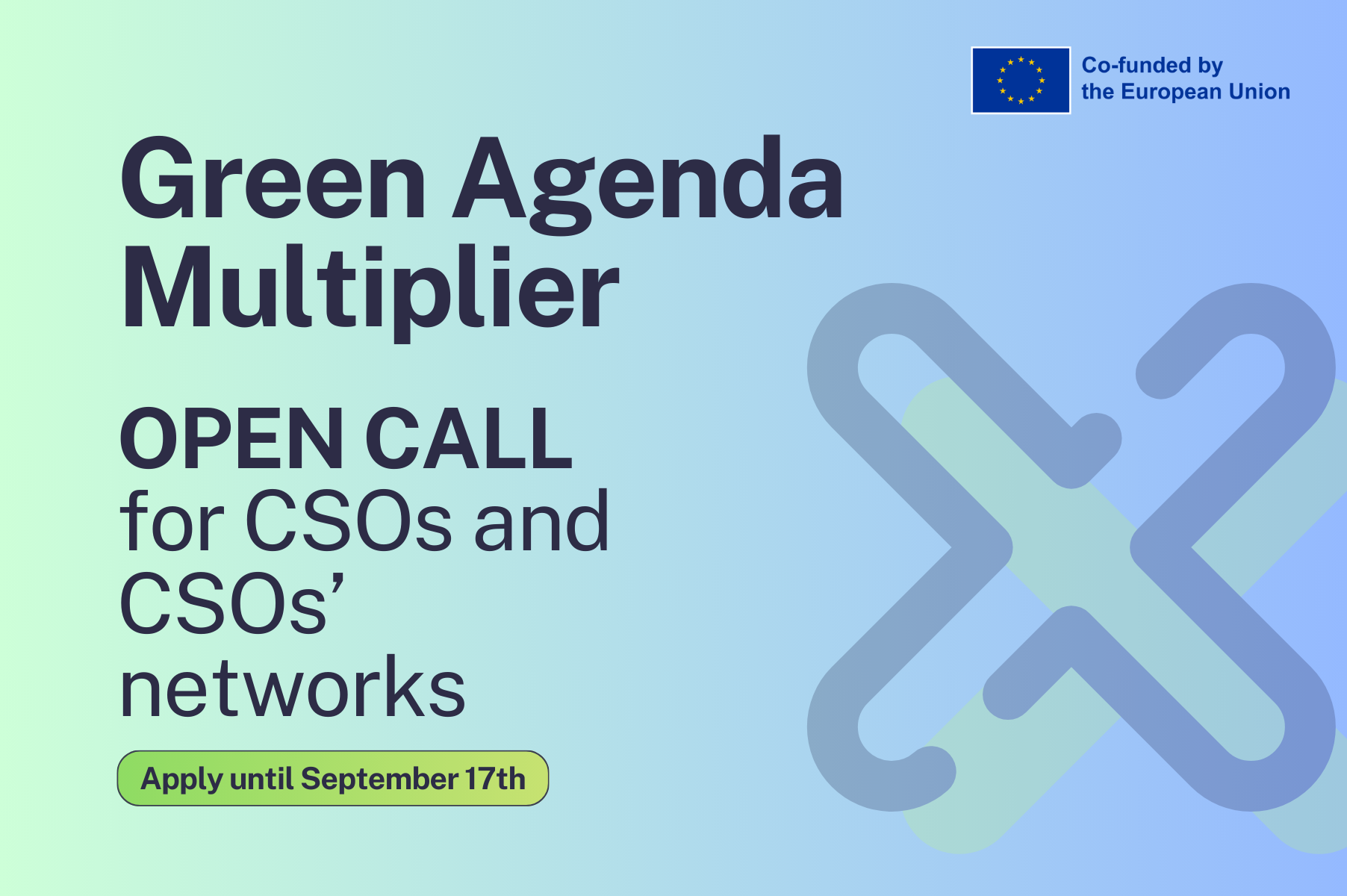 Green Agenda Multiplier: Grant support program for CSOs and CSOs’ networks