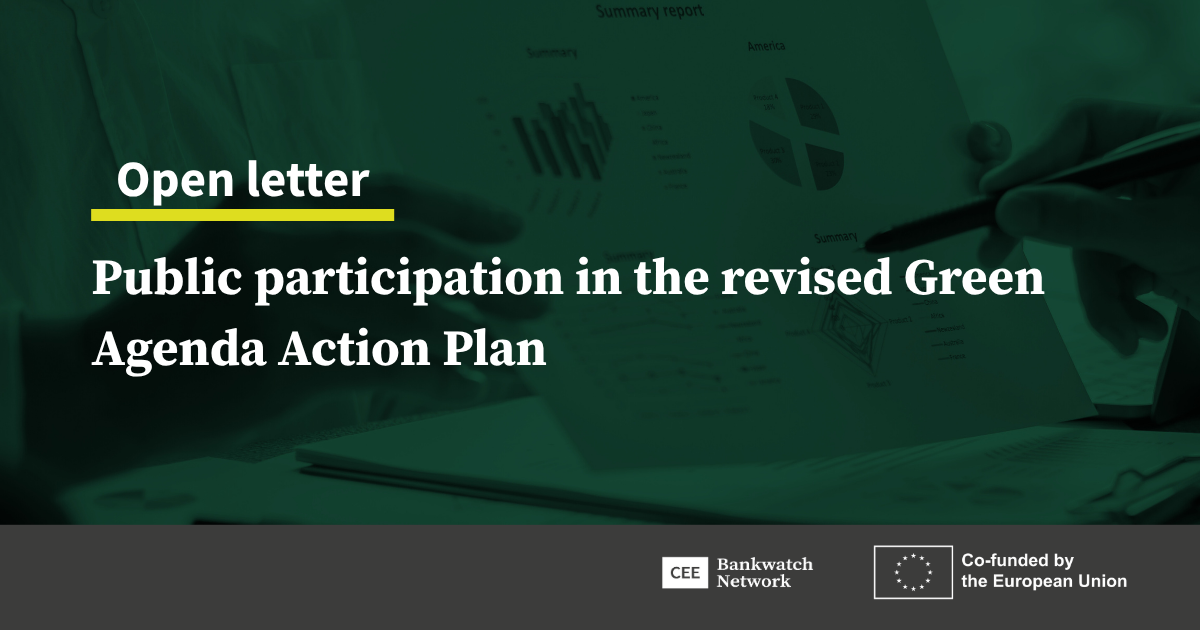 Public participation in the revised Green Agenda Action Plan