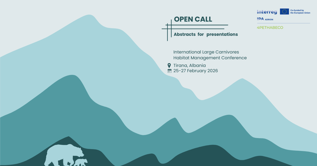 Call for Abstracts – International Large Carnivores Habitat Management Conference